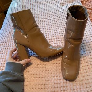 Madden girl patent leather booties